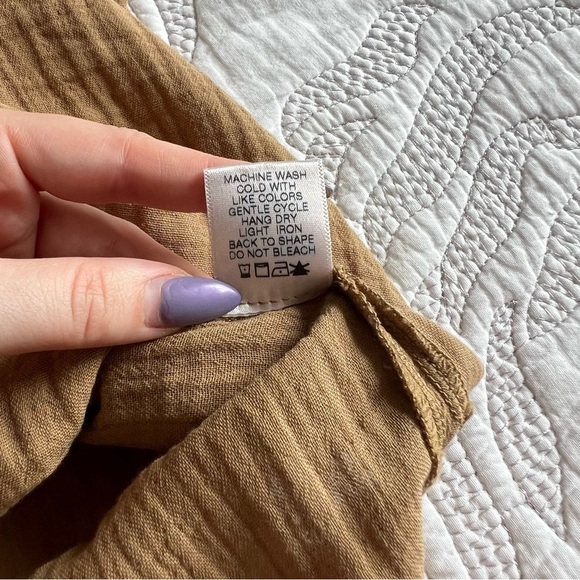 NWT - XiRENA - Aveline Cotton Tie-Waist Dress - Goldfield - Picture 4 of 11